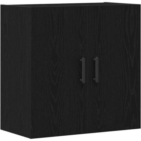 vidaXL Armadietto a muro Rovere nero 60 x 31 x 60 cm Legno multistrato