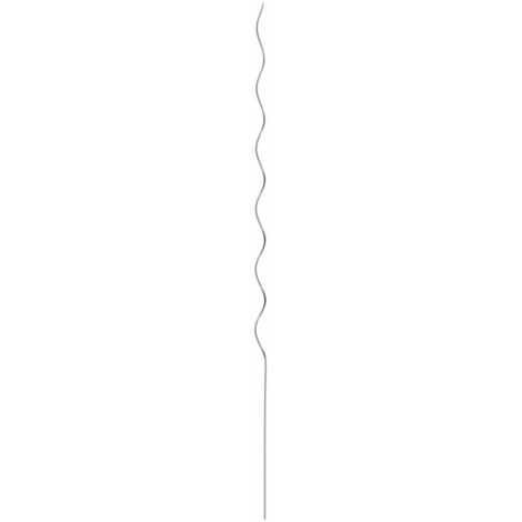 vidaXL Sostegni a spirale per piante 50 pcs Argento 150 cm