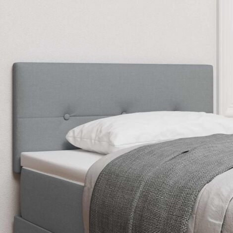 vidaXL Testiera regolabile in altezza Grigio chiaro 100 cm Tessuto (1/5)