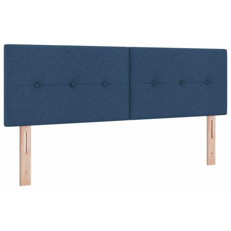 Testiera regolabile in altezza con testiera Blu 144 cm Tessuto vidaXL