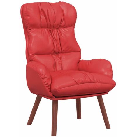 poltrona Rosso 69 x 74 x 93 cm Pelle Artificiale vidaXL (1/5)