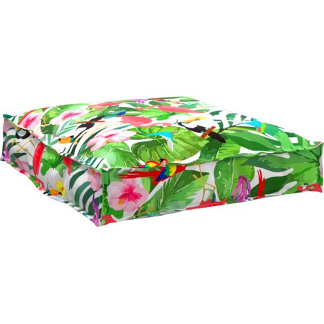 Cuscino Floreale Multicolore 70 x 70 x 12 cm Tessuto Oxford vidaXL