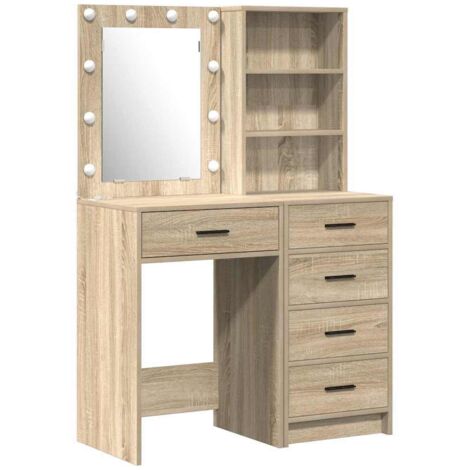 Tavolo da Trucco con cassetto 2 pcs Marrone 50 x 41 x 135 cm vidaXL (1/5)