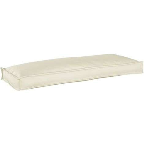 Cuscino Crema 110 x 40 x 8 cm Tessuto Oxford vidaXL