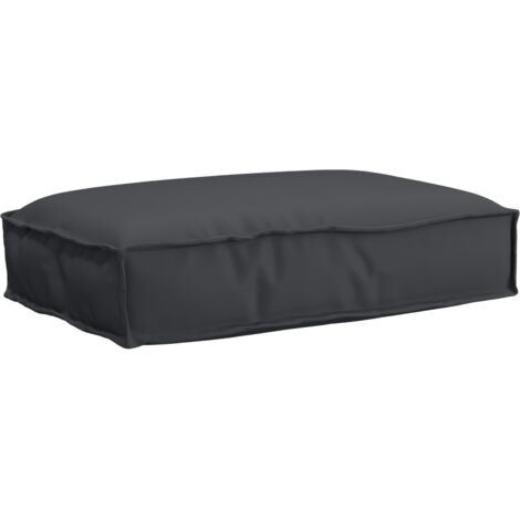 Cuscino per seduta pallet Nero 60 x 40 x 8 cm Tessuto Oxford vidaXL