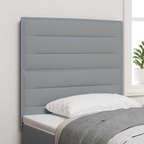Testiera Grigio chiaro 100 cm Tessuto vidaXL (1/5)