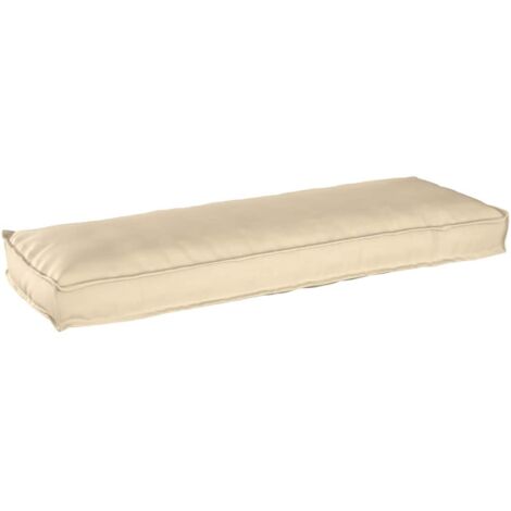 Cuscino Beige 120 x 40 x 8 cm Tessuto Oxford vidaXL