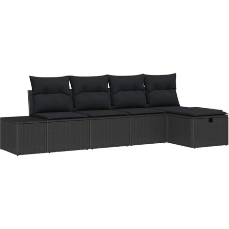 Set di divani con cuscino 6 pcs polyrattan vidaXL (1/5)