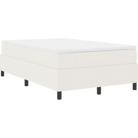 Letto a molle con materasso - Crema, piccolo, doppio, in tessuto corduroy vidaXL (1/5)
