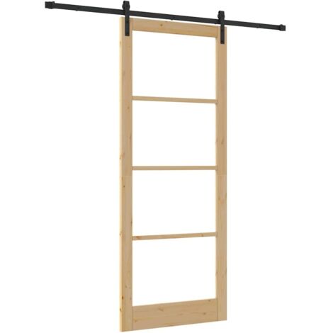 vidaXL Porta scorrevole Altro ORKDAL Marrone 93 x 232 cm