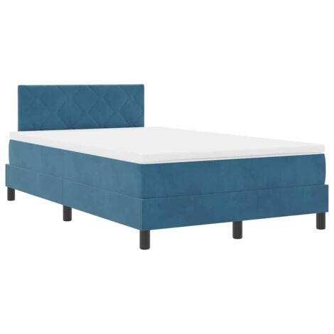 Letto Matrimoniale 120x190 Cm In Similpelle Nera Con LED E Materasso A Molle Insacchettate - VidaXL