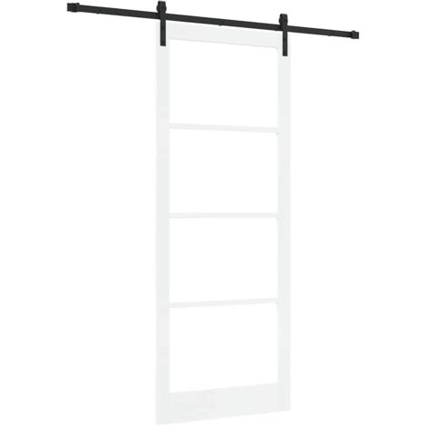 vidaXL Porta scorrevole ORKDAL Bianco e Nero 93 x 232 cm (1/5)