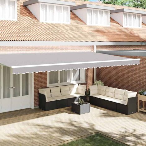 vidaXL Sostituzione della mantovana per tenda Grigio Chiaro 6 m