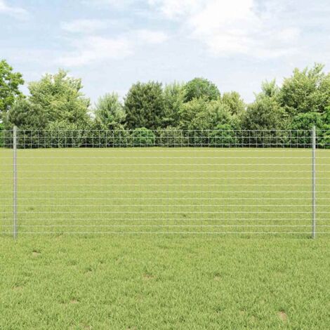 Palo per recinzione interrato 11 pcs Argento 120 cm vidaXL