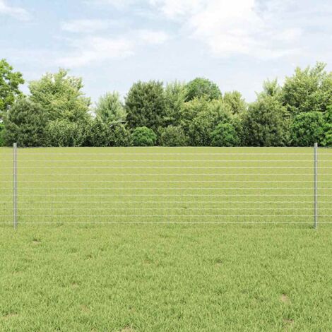 Palo per recinzione interrato 11 pcs Argento 100 cm vidaXL