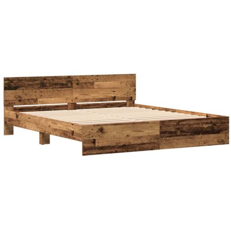 Telaio del Letto Legno vecchio 180 x 200 cm Legno multistrato vidaXL