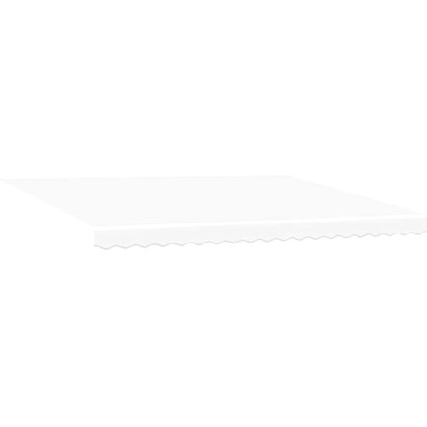 Telo di ricambio per tenda da sole Bianco 4,5 × 3,5 m vidaXL