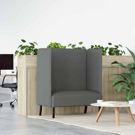 vidaXL Divano alto Grigio scuro 109 x 56 x 121 cm Tessuto