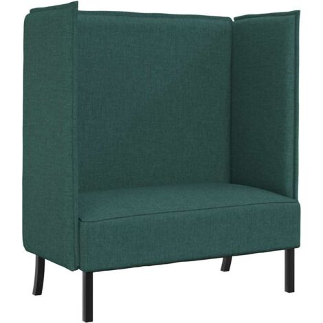 Divano alto Verde scuro 109 x 56 x 121 cm Tessuto vidaXL