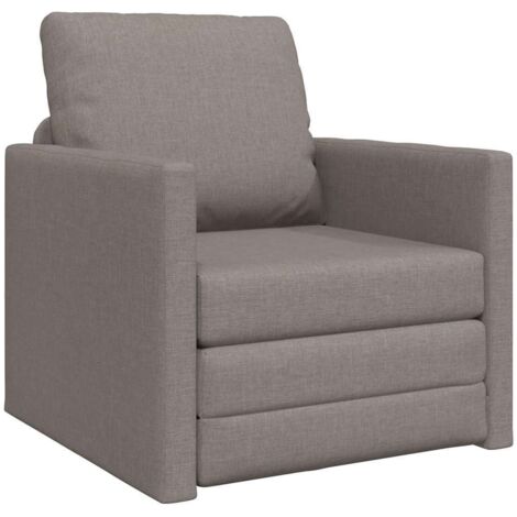 vidaXL Divano Letto con cuscino Talpa 74 x 77 x 81 cm Tessuto