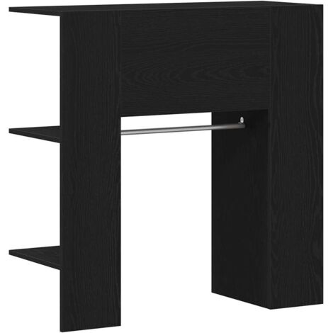 vidaXL Armadio per corridoio con porta Rovere Nero 97,5 x 37 x 99 cm