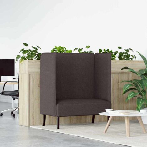 vidaXL Divano alto Marrone scuro 109 x 56 x 121 cm Tessuto