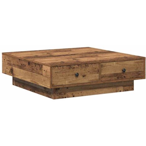 Tavolino da salotto Legno vecchio 90 x 90 x 28 cm vidaXL