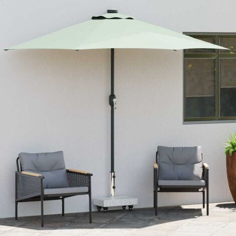 Base per ombrellone Grigio 45 x 25 x 45 cm Granito e Acciaio vidaXL