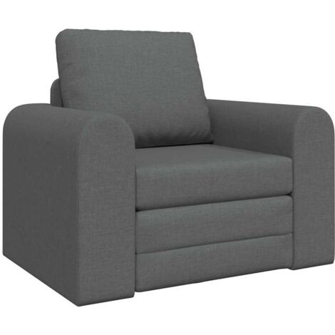 Divano letto Grigio scuro 98 x 71 x 83 cm Tessuto vidaXL (1/5)