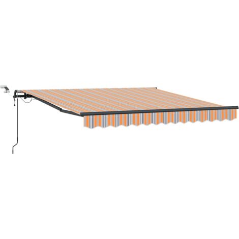 Tenda Retrattile with Multicolore 300 x 250 cm Tessuto vidaXL