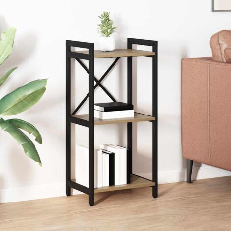 Libreria 40 x 30 x 85 cm Legno multistrato Rovere artigianale vidaXL (1/5)