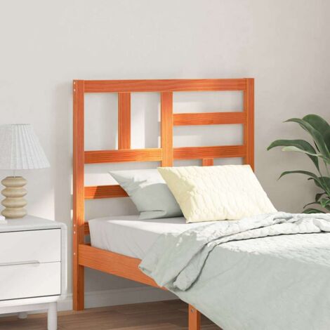 vidaXL Testiera del letto con testiera Cera marrone 105.5 x 4 x 104 cm