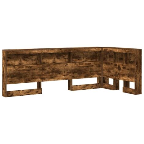 Testata contenitore Rovere fumé 100 cm Legno multistrato vidaXL