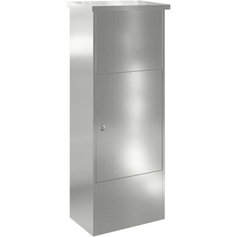 Cassetta per pacchi Nero 44.5 x 29 x 110.5 cm Acciaio zincato vidaXL