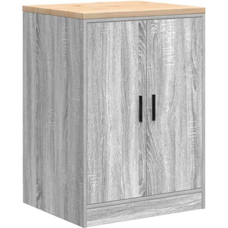 vidaXL Armadietto da Garage Grigio Sonoma 60x51x85 cm