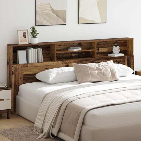 vidaXL Testata del letto Legno vecchio 220 x 19 x 101.5 cm