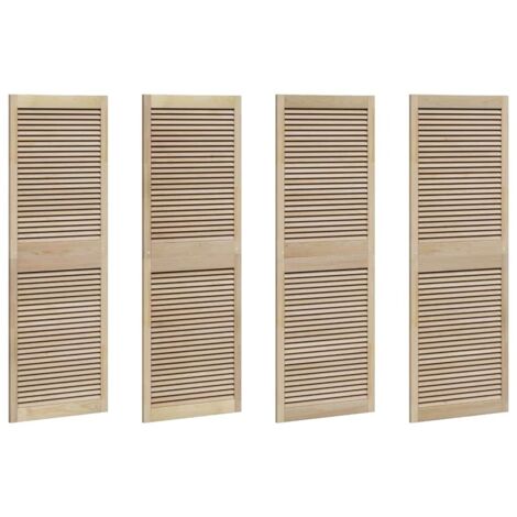 vidaXL Porta per Armadio 4 pcs Naturale 140.5 x 2.1 x 49.5 cm