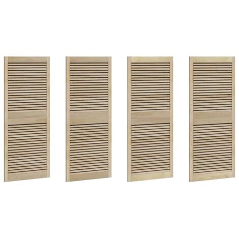 vidaXL Porta per Armadio 4 pcs Naturale 140.5 x 2.1 x 49.5 cm