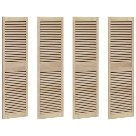 vidaXL Porta per Armadio 4 pcs Naturale 140.5 x 2.1 x 49.5 cm