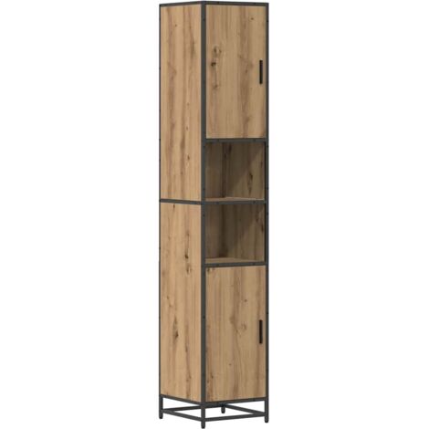 vidaXL Mobiletto Rovere Marrone 65x33x60 cm | Arredo Bagno Robusto