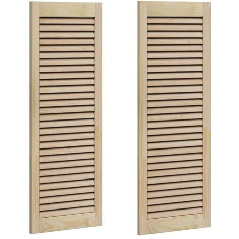 vidaXL Porta per Armadio 2 pcs Naturale 140.5 x 2.1 x 49.5 cm