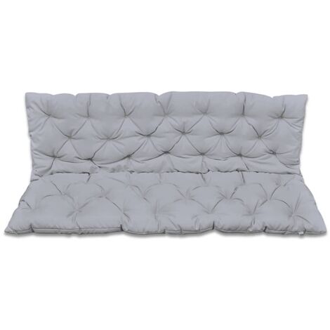 vidaXL Cuscino per Schienale Grigio Talpa 80x40x20cm in Tessuto Arredi Esterni