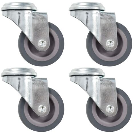 Ruote Girevoli con Foro per Bullone 12 pz 50 mm vidaXL