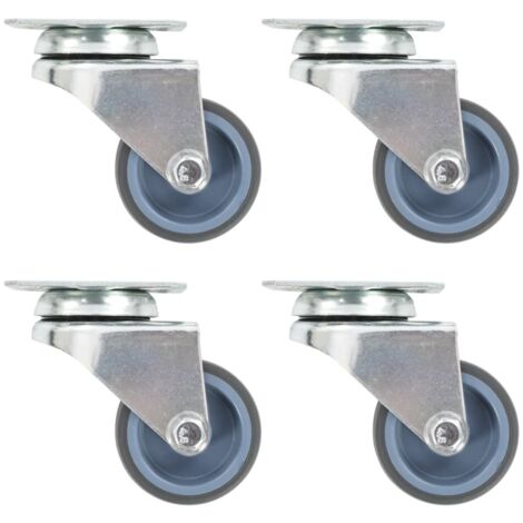 vidaXL Ruote Girevoli Gemellate 24 pz 50 mm