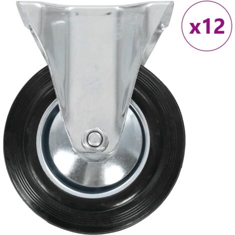 vidaXL Rotelle Fisse 12 pz 160 mm