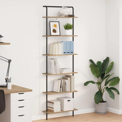 Libreria Rovere artigianale 60 x 24 x 203 cm Legno multistrato vidaXL