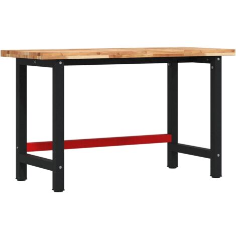 Banco da Lavoro 140x60x83 cm Legno Massello Acacia Rettangolare vidaXL (1/5)