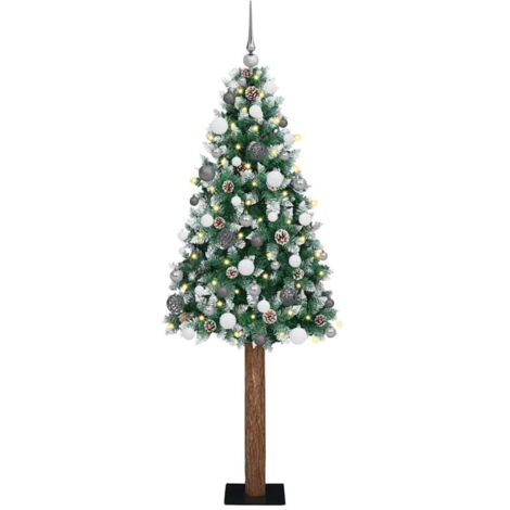 vidaXL Albero di Natale snodato con 300 LED Verde e Bianco 180 cm