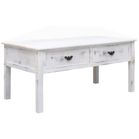62x35x55 cm Tavolo da caff/è Dappoggio in Legno e Metallo U- Shape Ausla Tavolino Laterale da Divano Tavolino Consolle