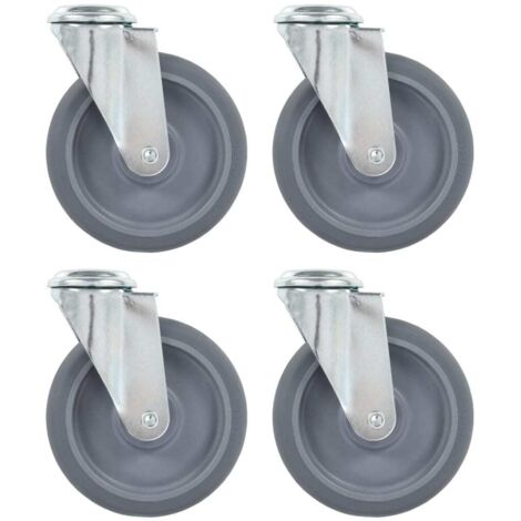 Ruote Girevoli con Foro per Bullone 32 pz 125 mm